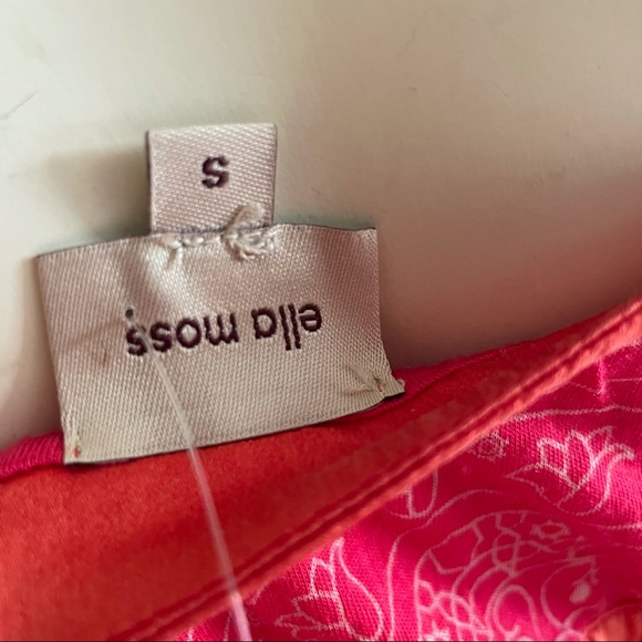 Ella moss orange and pink camisole with satin trim - Picture 6 of 8